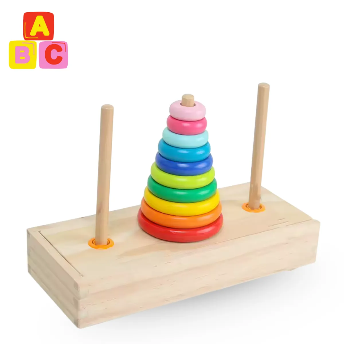 ABC - Torre de Hanoi de Mader Juego de Lógica y Aprendizaje Matemático