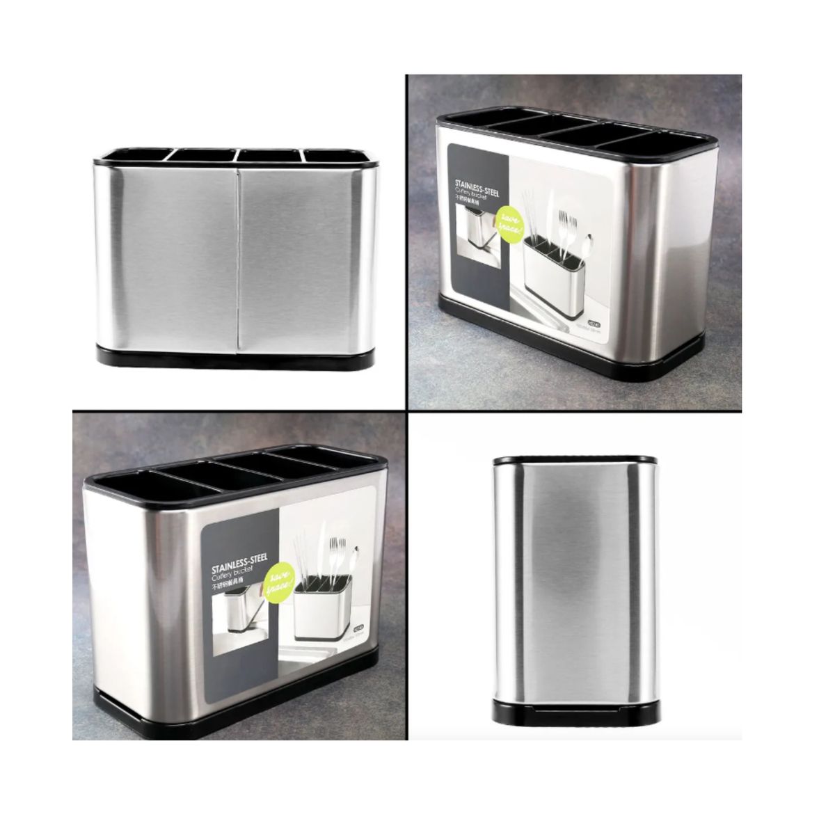 GENERICO - Soporte Para Utensilios De Cocina De Acero Inoxidable