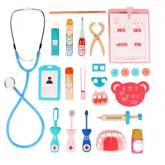 ABC - Set de Doctores Didáctico Juguete de Madera Multifuncional