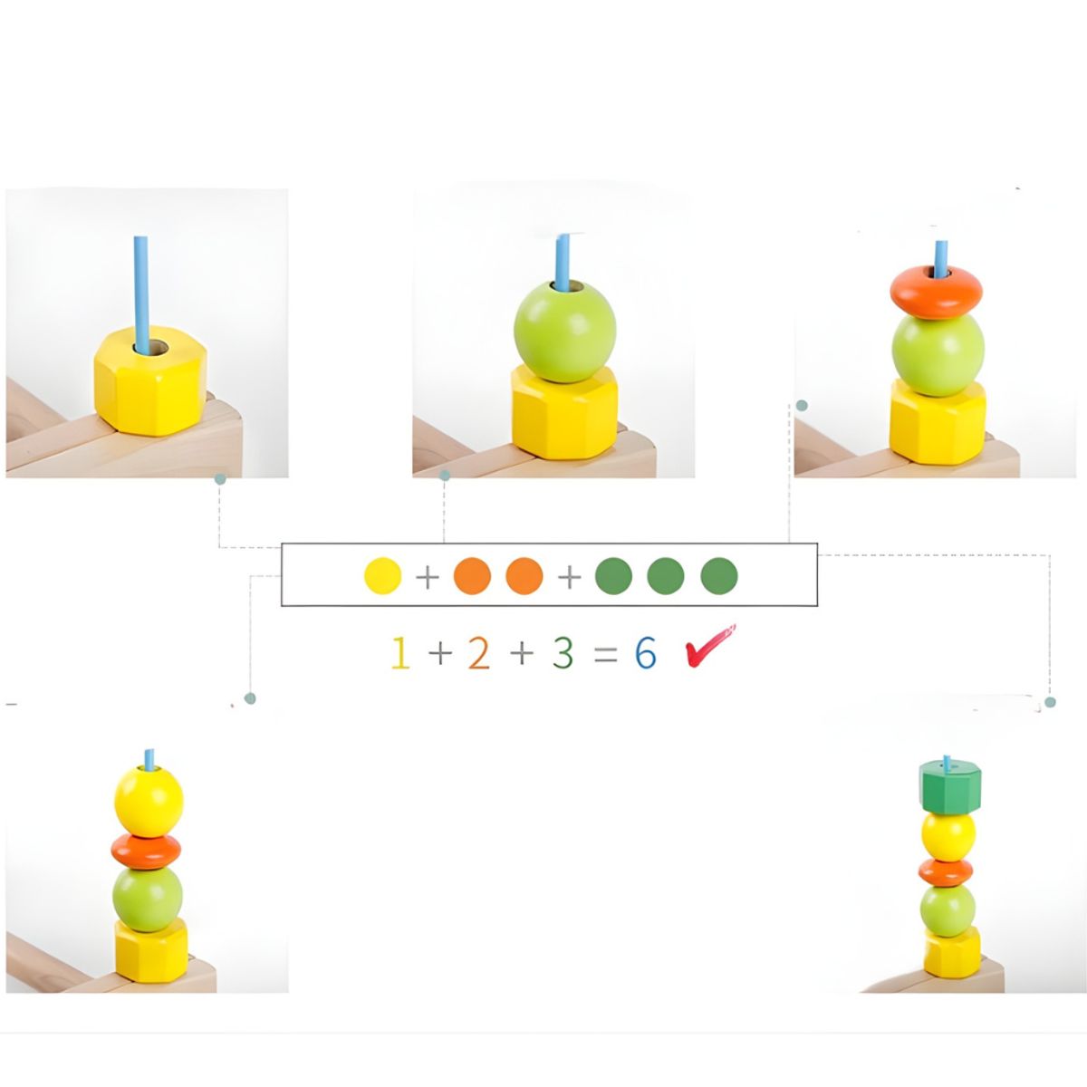 ABC - Juego de Motricidad Grande con Laberinto de Cuentas Educativo