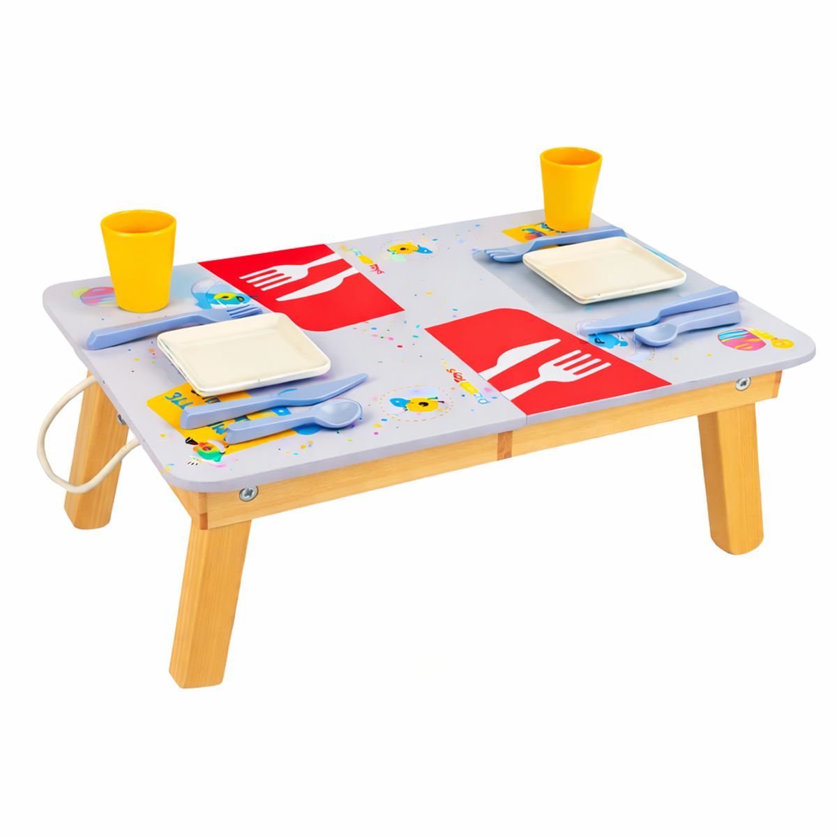 ABC - Mesa Infantil para Comer Educativa de Madera