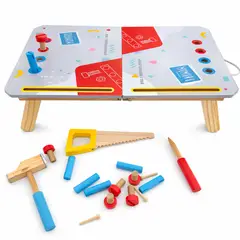 ABC - Mesa de Herramientas Didáctica Educativa de Madera