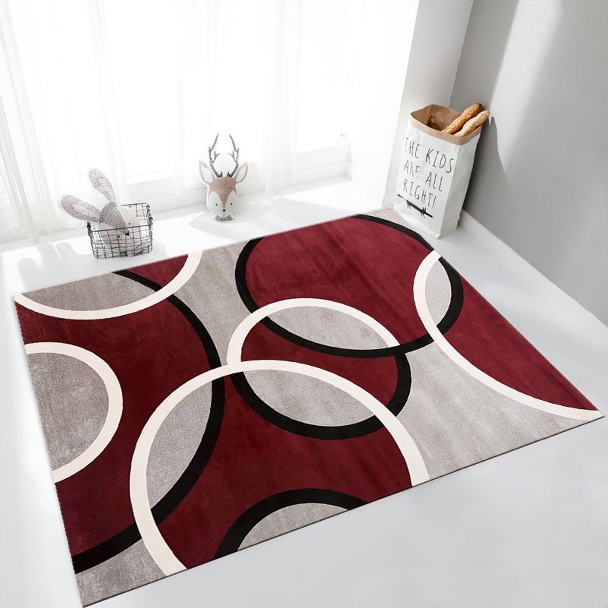 GENERICO - ALFOMBRAS RECTANGULAR CON DISEÑO 200X240 CM ILUSION 3D