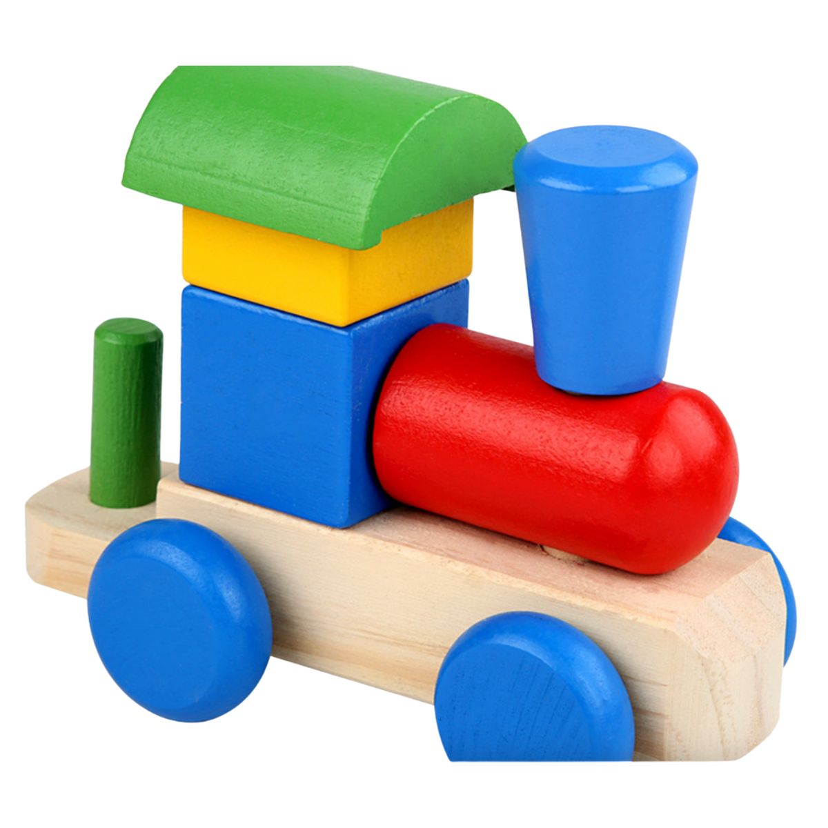 ABC - Tren Armable con Bloques de Madera Educativo Montessori