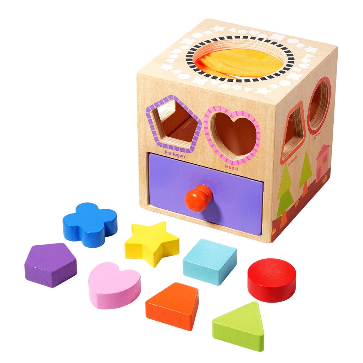 ABC - Caja de Encaje Educativo Montessori de Madera