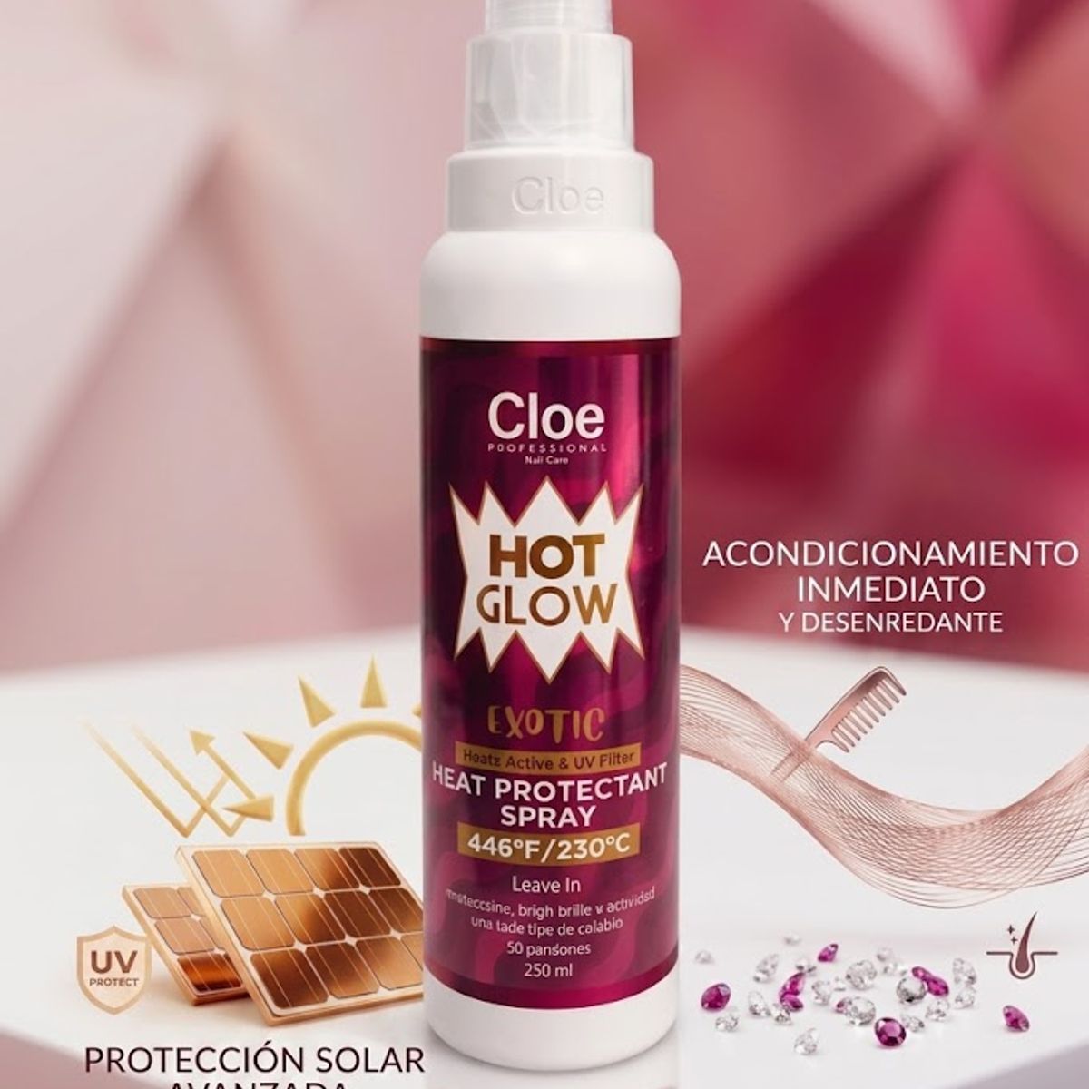 CLOE - Protector Termico Cloe Profesional Hot Glow Exotic 250 Ml