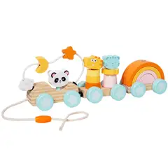 ABC - Tren Animal de Madera Juego Educativo Montessori