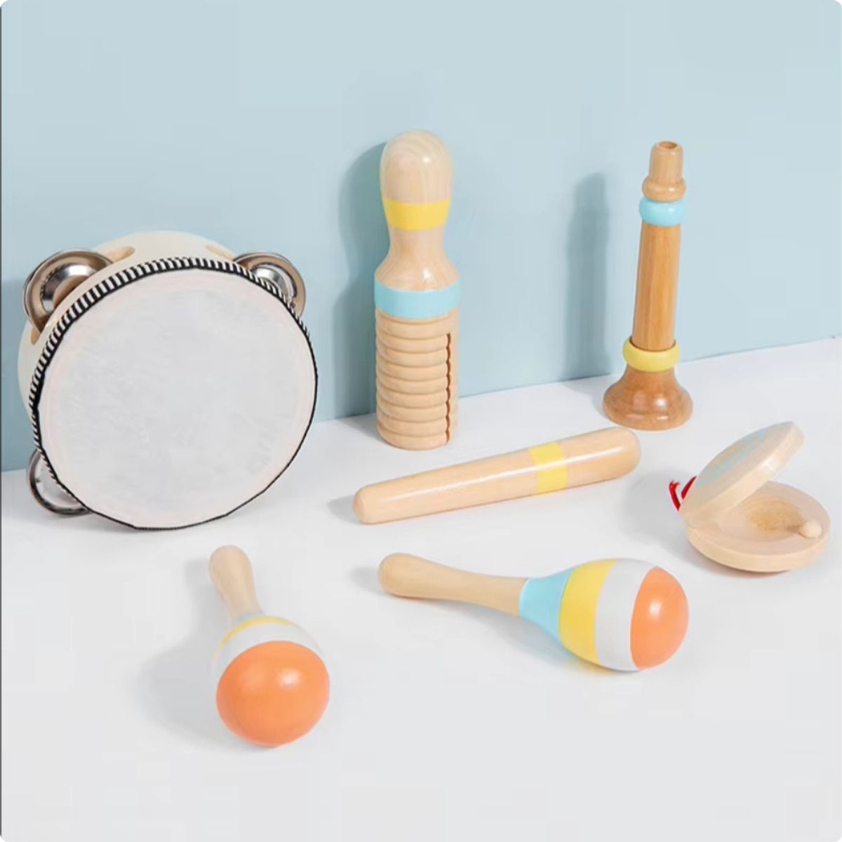 ABC - Set musical 7 piezas de Madera Educativo Montessori