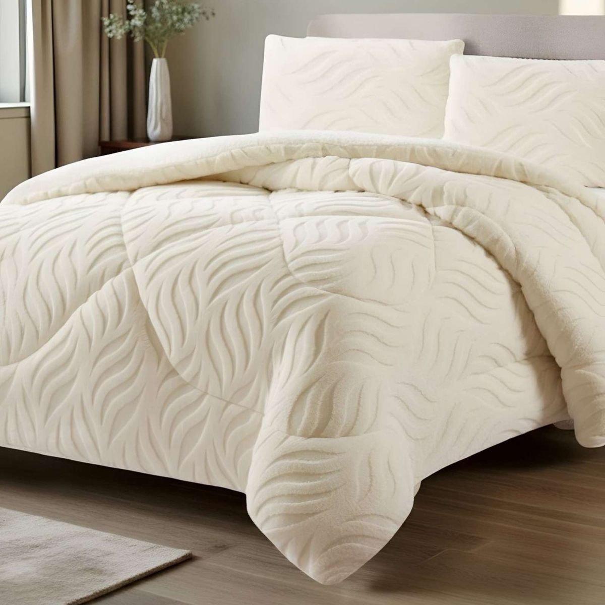 GENERICO - COBERTOR ELEGANTE DE INVIERNO CON CHIPORRO KING14_.