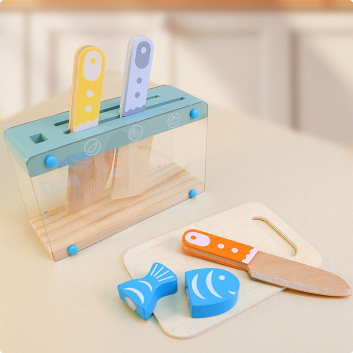 ABC - Set Accesorios de cocina Educativo Montessori de Madera