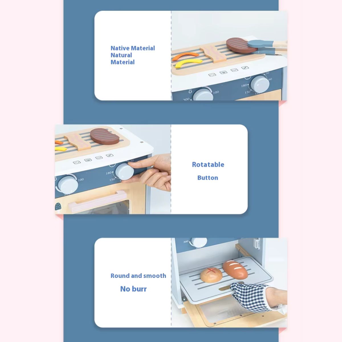 ABC - Horno de Cocina Juego Educativo Montessori de Madera