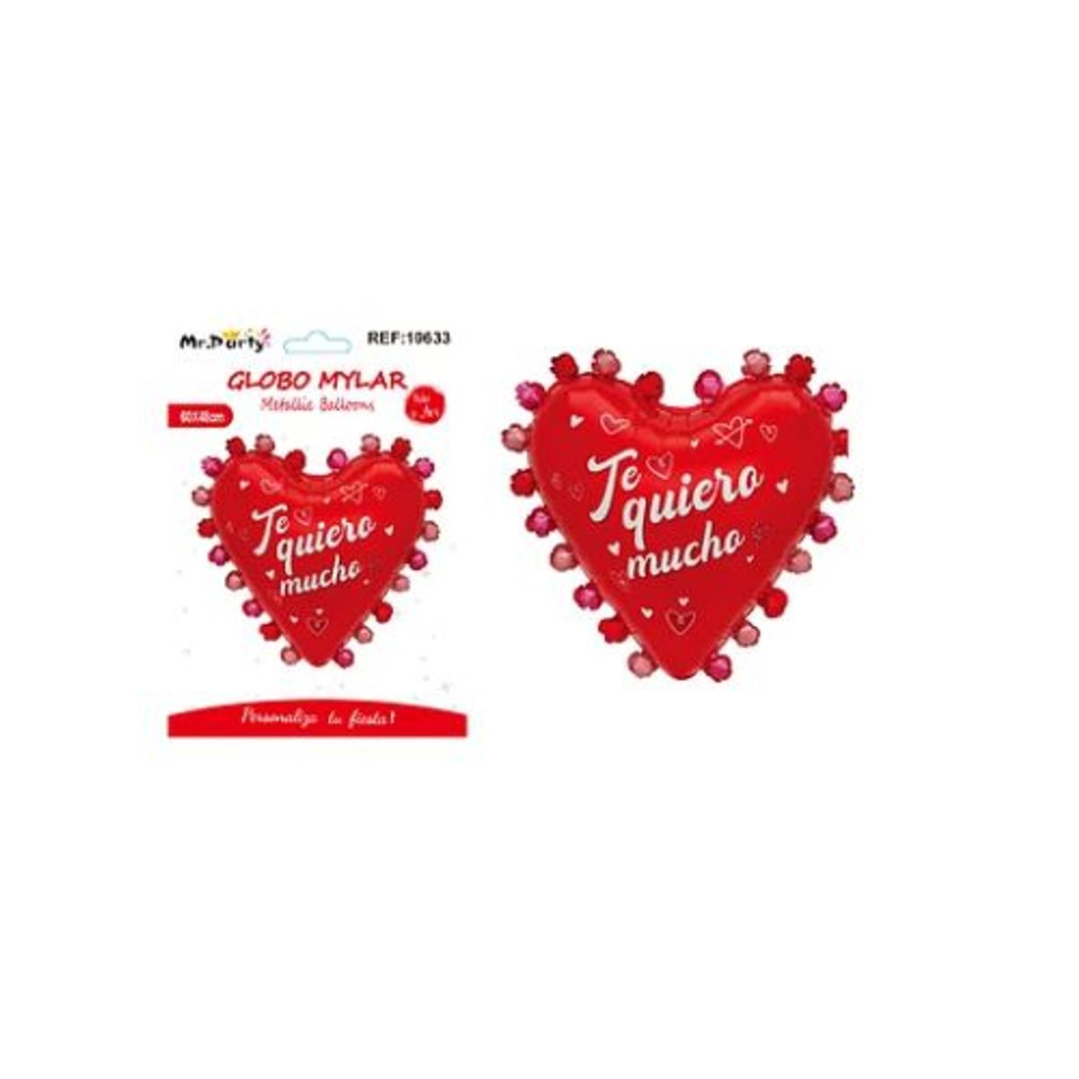 GENERICO - Globo metálico corazones pequeños San Valentín 6048cm