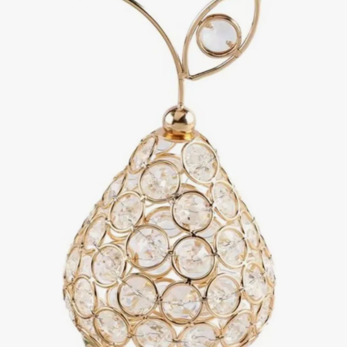GENERICO - Adorno Decorativo De Pera De Cristal Brillantes Con Forma