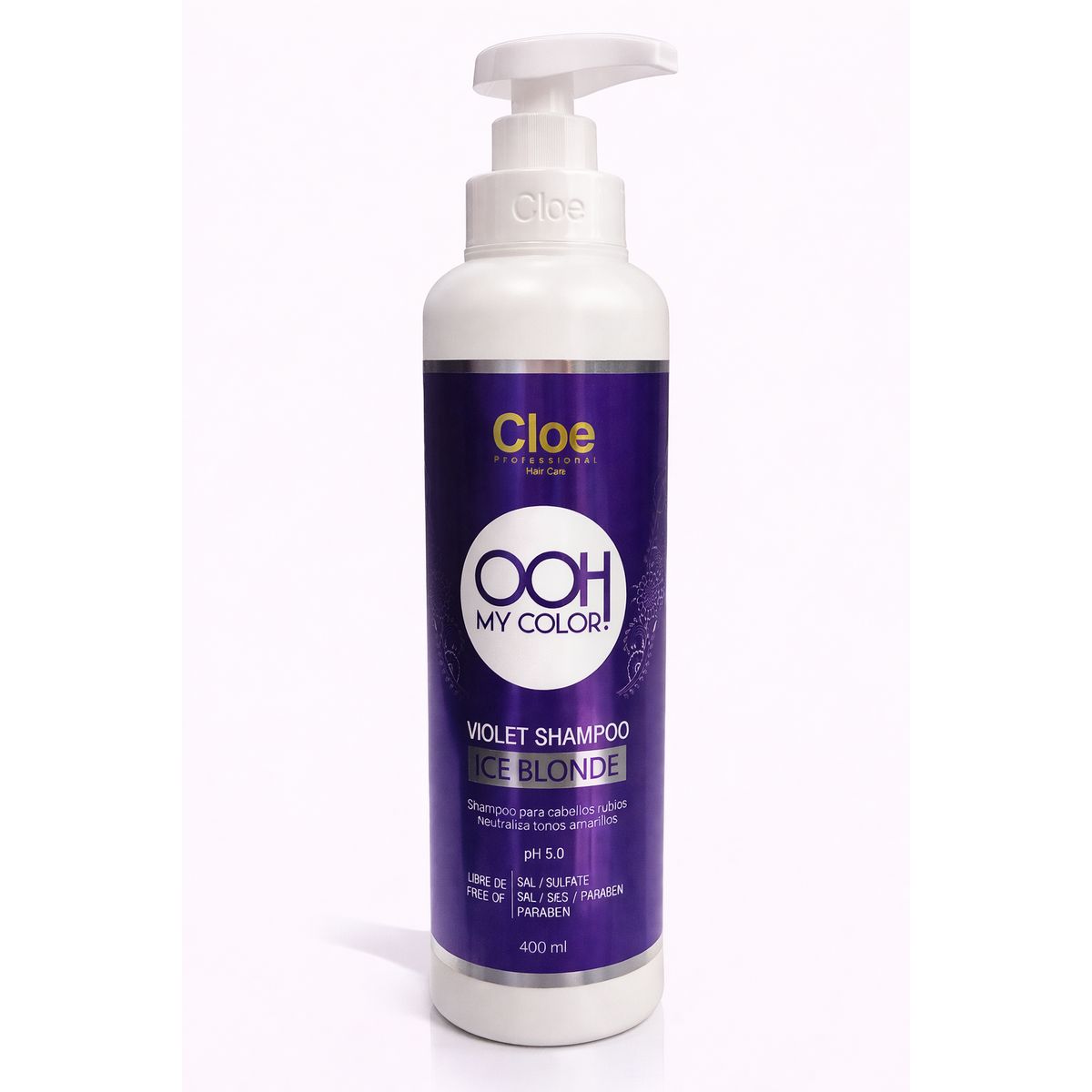 CLOE - Shampoo Matizador Ooh My Color Violet Ice Blonde Cloe 400 ml