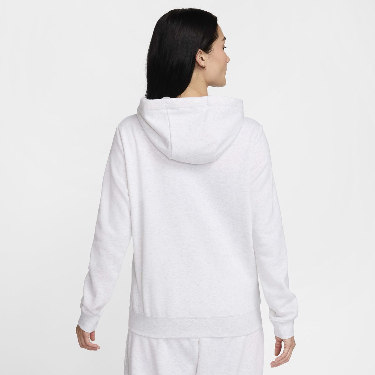 NIKE - Polerón Nike Sportswear Club Fleece Blanco Mujer