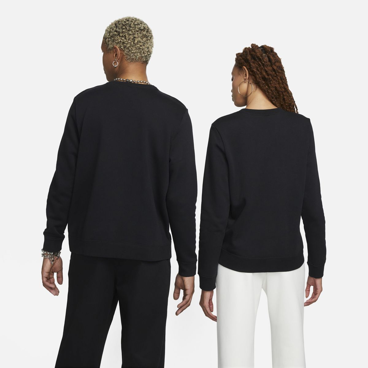 NIKE - Polerón Nike Sportswear Club Fleece Negro Mujer