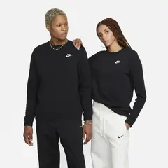 NIKE - Polerón Sportswear Club Fleece Negro Mujer