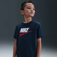 NIKE - Polera Sportswear Azul Niña