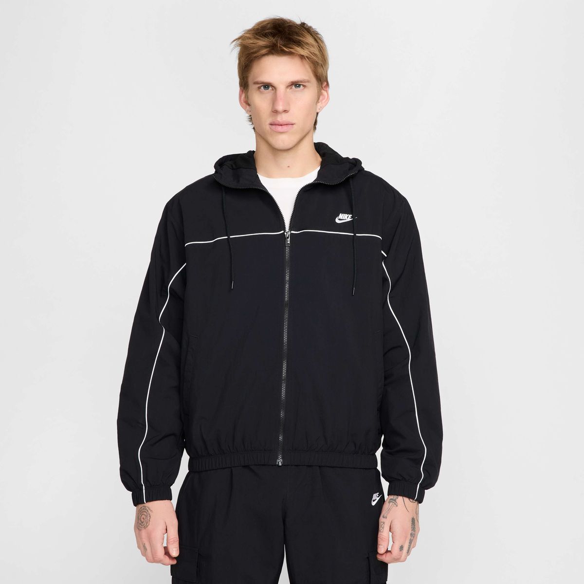 NIKE - Chaqueta deportiva Nike Club Negro Hombre