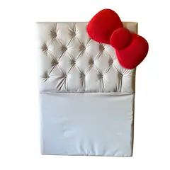 GENERICO - Respaldo 1 1/2 Blanco Diamante Moño a piso Muebles Rimar