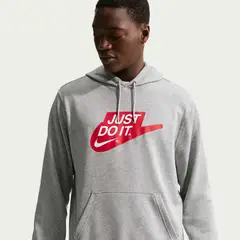 NIKE - Polerón Sportswear Club Gris Hombre