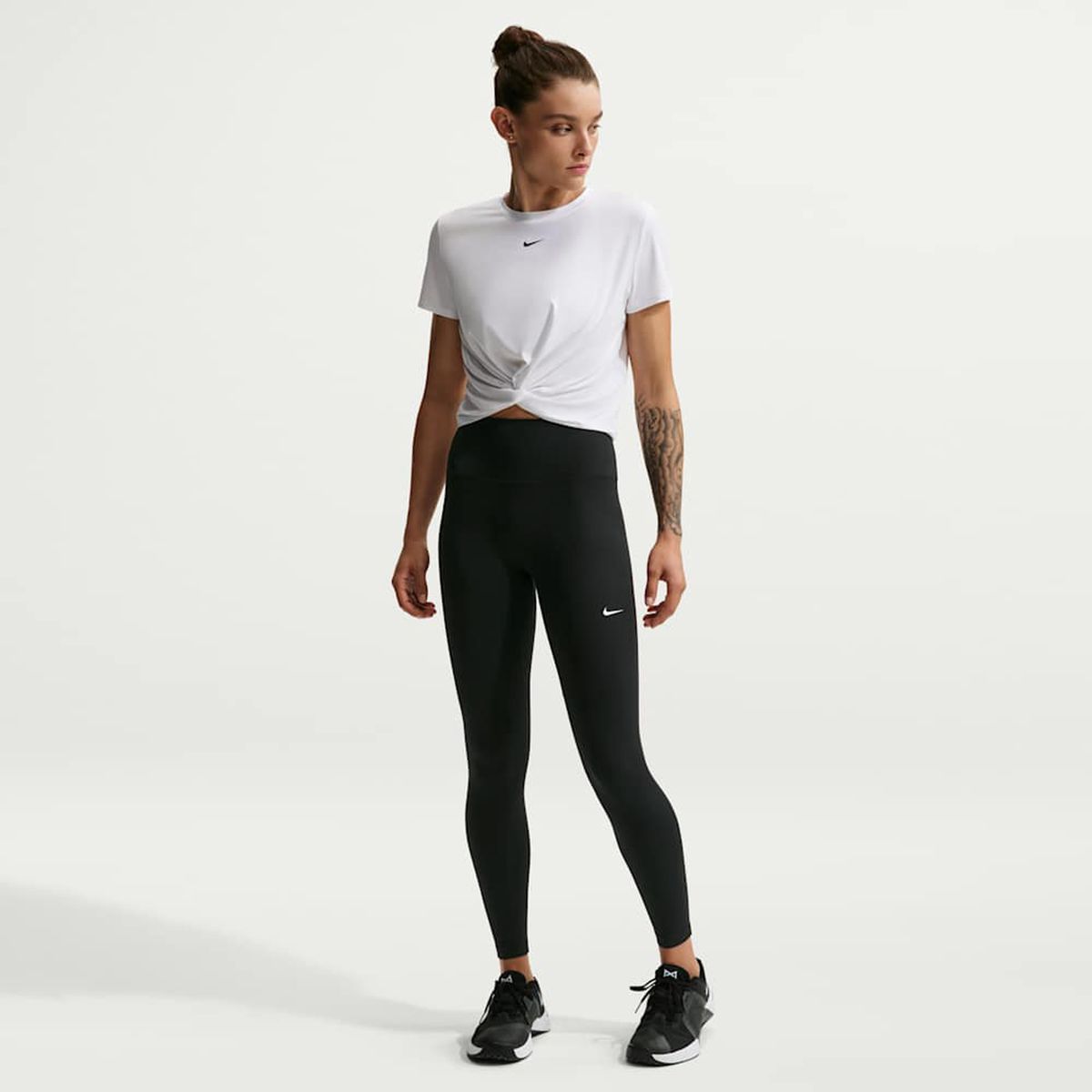 NIKE - Calzas Nike One Seamless Front Negro Mujer