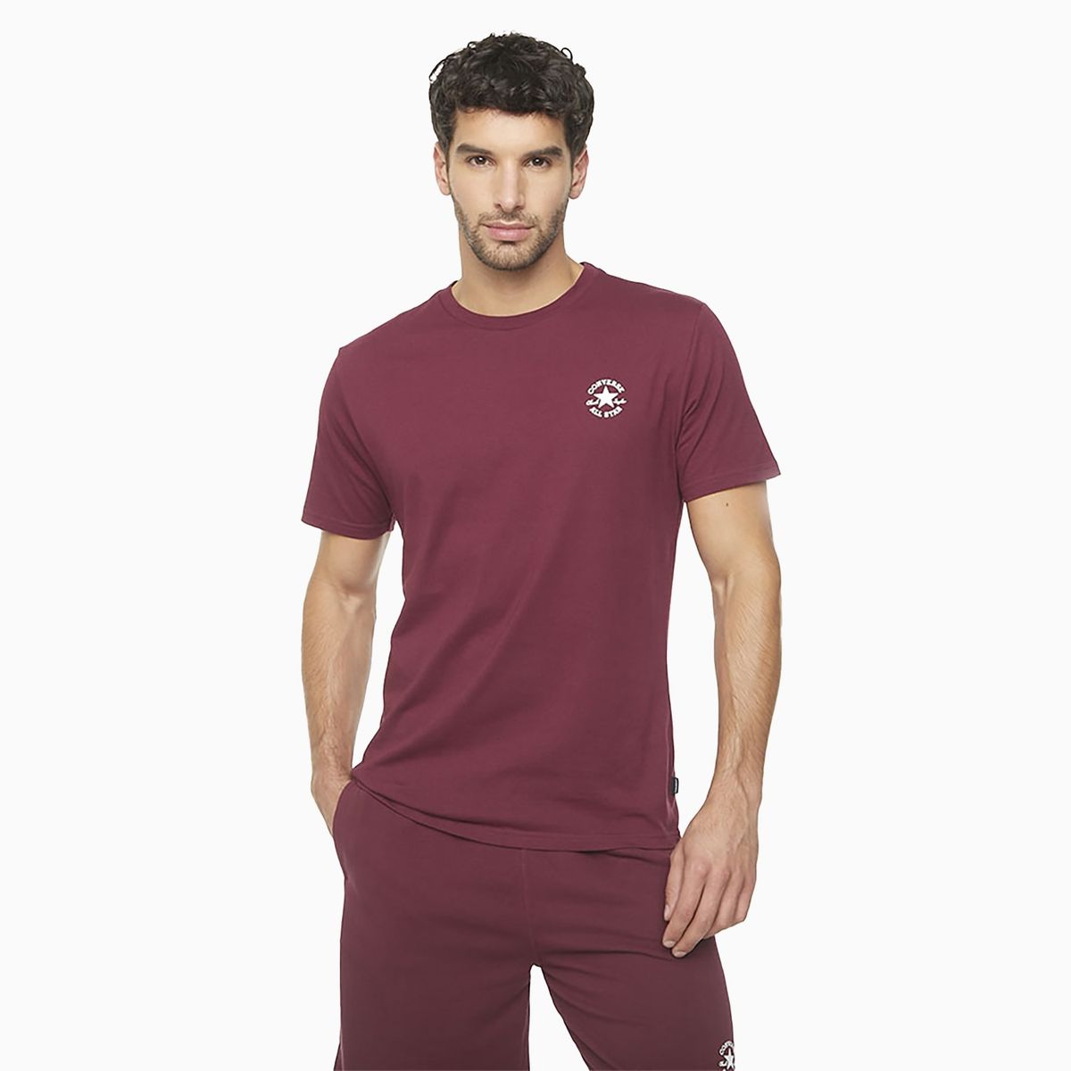CONVERSE - Polera Converse Chuck Chest Hombre Burdeo