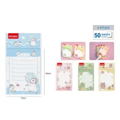 GENERICO - Notas Adhesivas Post-It Vertical Animados 50Hojas 10x7cm