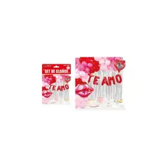GENERICO - Set de globos San Valentín Besos 60pcs