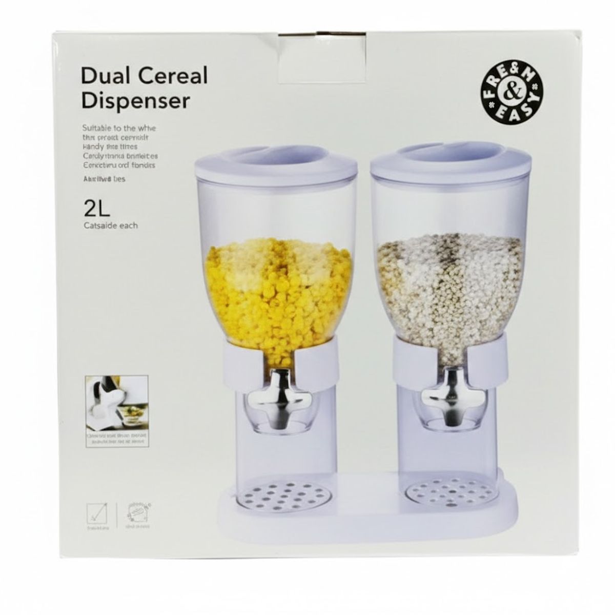 GENERICO - Dispensador de cereal doble 2L