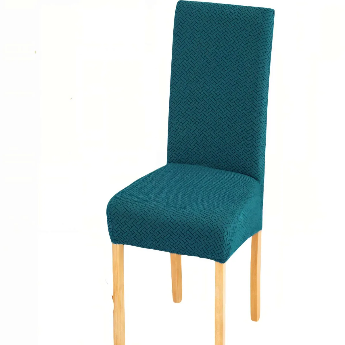 GENERICO - SET DE 6 FUNDAS DE SILLA CON DISEÑO TEXTURIZADO COLORVERDE