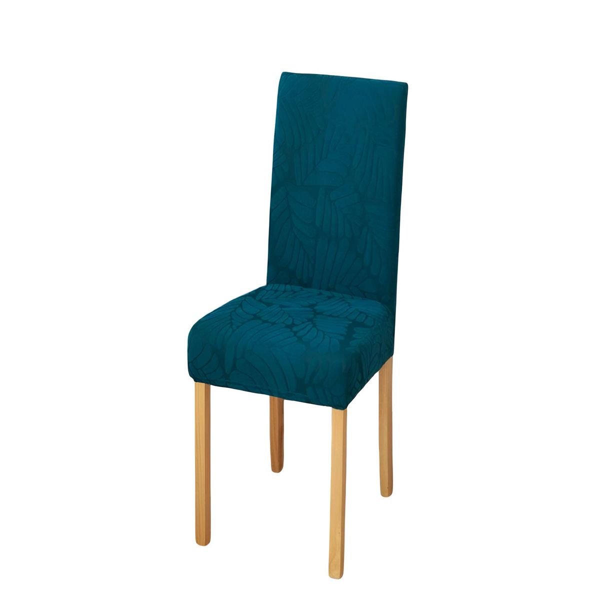 GENERICO - SET DE 6 FUNDAS DE SILLA CON DISEÑO TEXTURIZADO COLORTURQUESA
