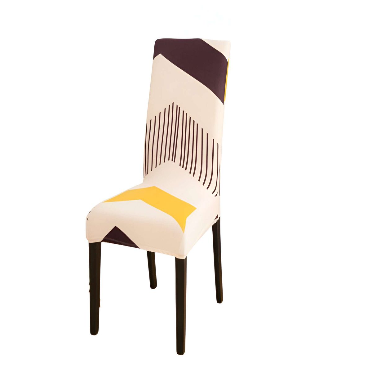 GENERICO - SET DE 6 FUNDAS DE SILLA ELASTICADAS CON DISEÑO ESTAMPADO F17