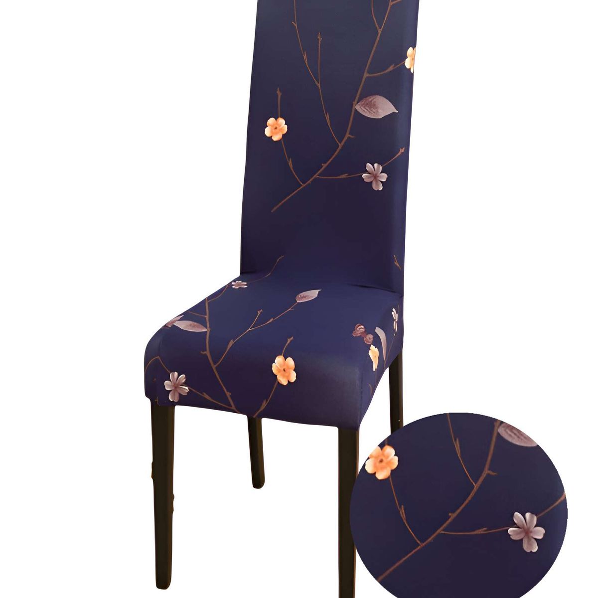 GENERICO - SET DE 6 FUNDAS DE SILLA ELASTICADAS CON DISEÑO ESTAMPADO F23