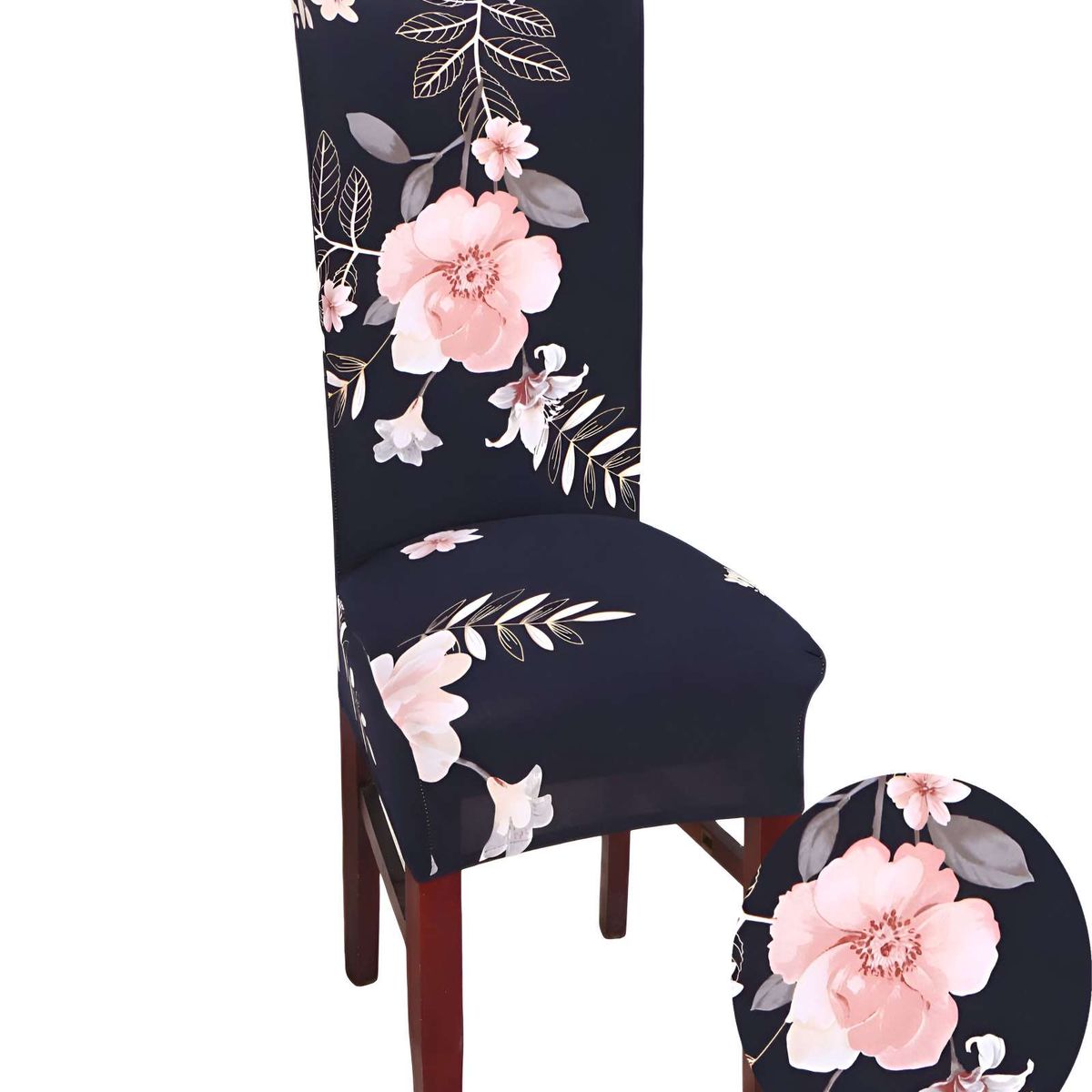 GENERICO - SET DE 6 FUNDAS DE SILLA ELASTICADAS CON DISEÑO ESTAMPADO F25