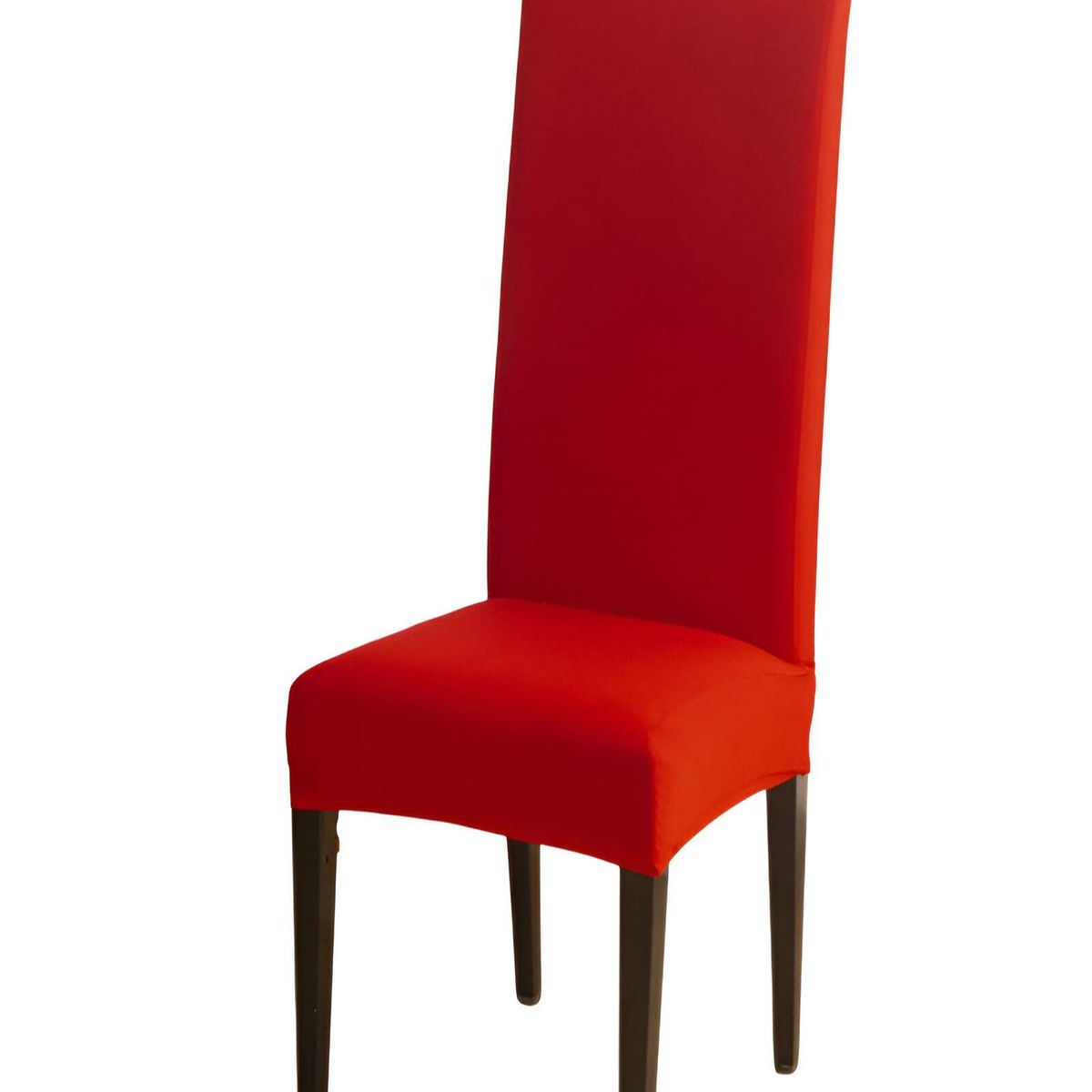 GENERICO - SET DE 6 FUNDAS DE SILLA ELASTICADAS COLOR ROJO