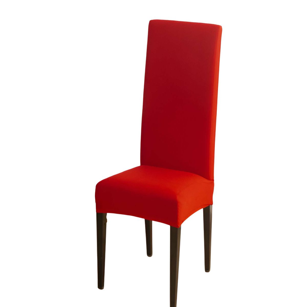 GENERICO - SET DE 6 FUNDAS DE SILLA ELASTICADAS COLOR ROJO