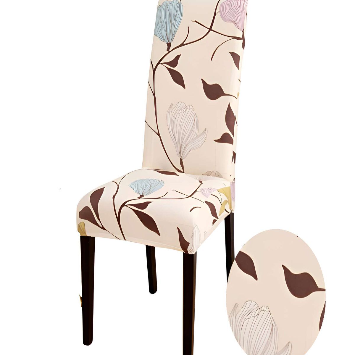 GENERICO - SET DE 6 FUNDAS DE SILLA 60CMX50CMX50CM ELASTICADAS CON DISEÑO ESTAMPADO F9