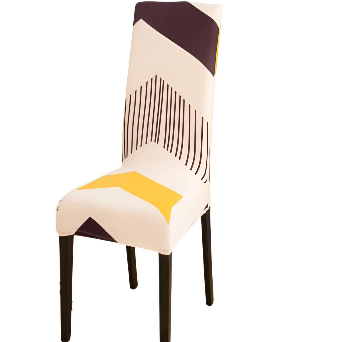 GENERICO - SET DE 6 FUNDAS DE SILLA 60CMX50CMX50CM ELASTICADAS CON DISEÑO ESTAMPADO F17