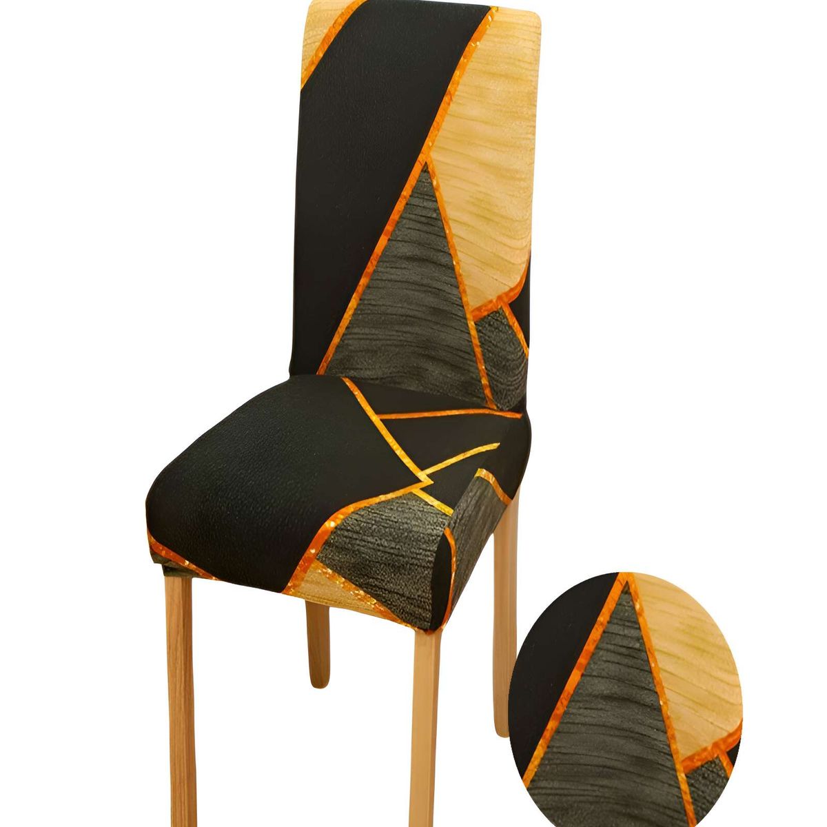 GENERICO - SET DE 6 FUNDAS DE SILLA 60CMX50CMX50CM ELASTICADAS CON DISEÑO ESTAMPADO F13