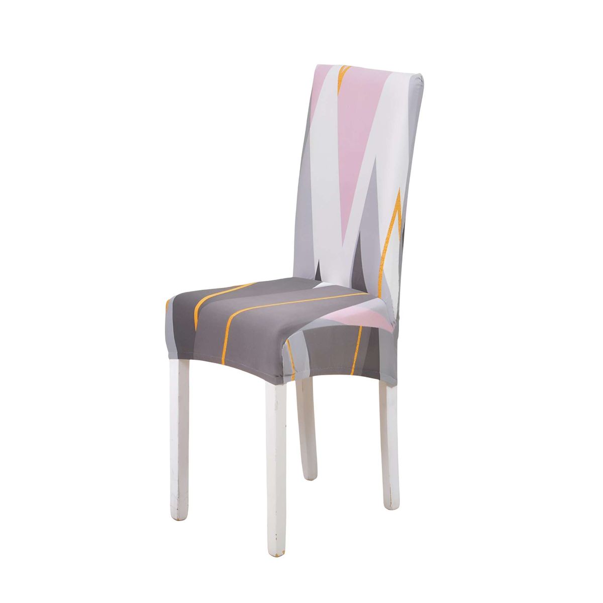 GENERICO - SET DE 6 FUNDAS DE SILLA 60CMX50CMX50CM ELASTICADAS CON DISEÑO ESTAMPADO F24