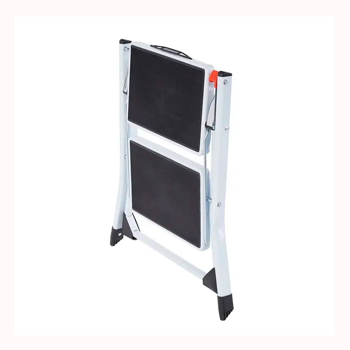 GENERICO - Escalera multiuso plegable 2 peldaños ultra compacta