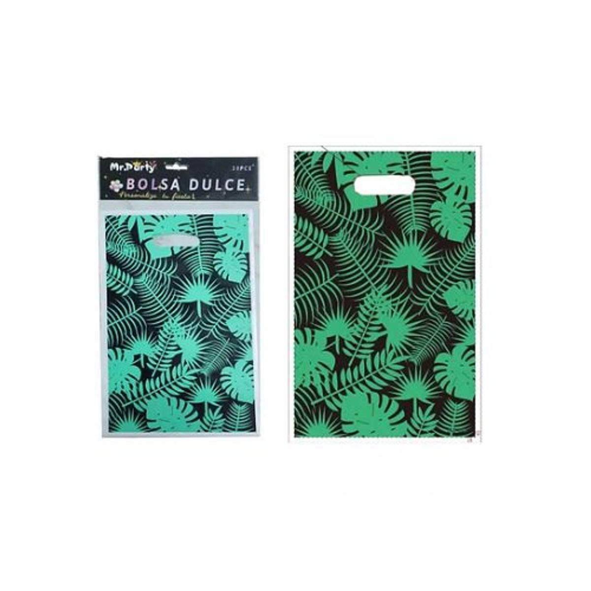 GENERICO - Bolsas perladas para dulces hojas 10pcs 17x25cm