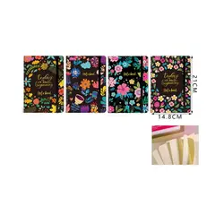 GENERICO - Libreta Primavera 80 Hojas – 14×21 cm, 80 Hojas Colores Surtidos