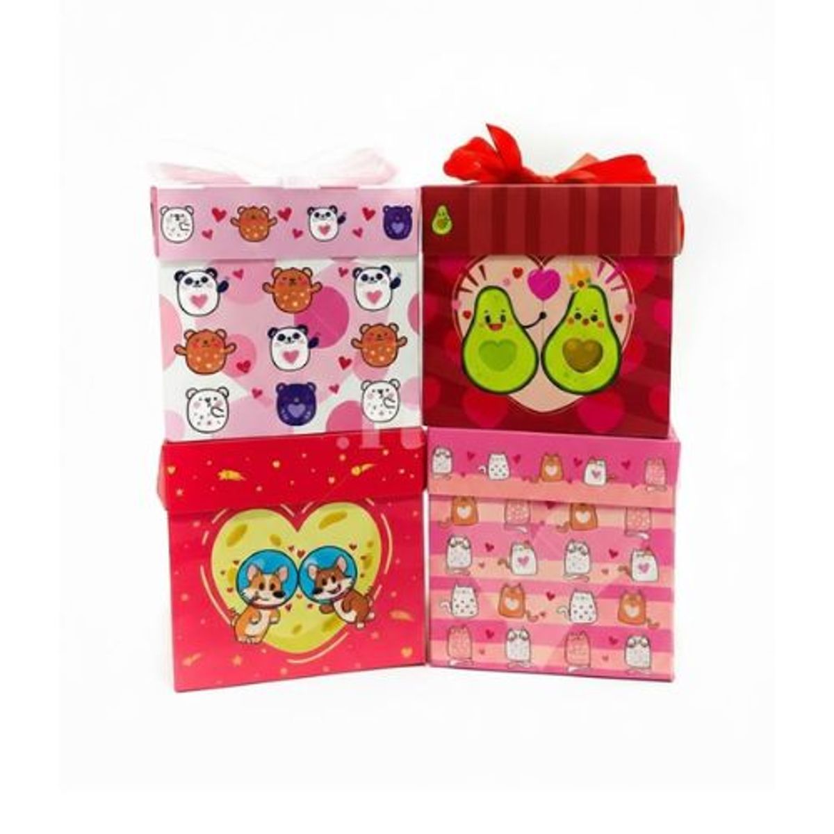 GENERICO - Caja De Regalo Plegable Love Comic 12 Unidades