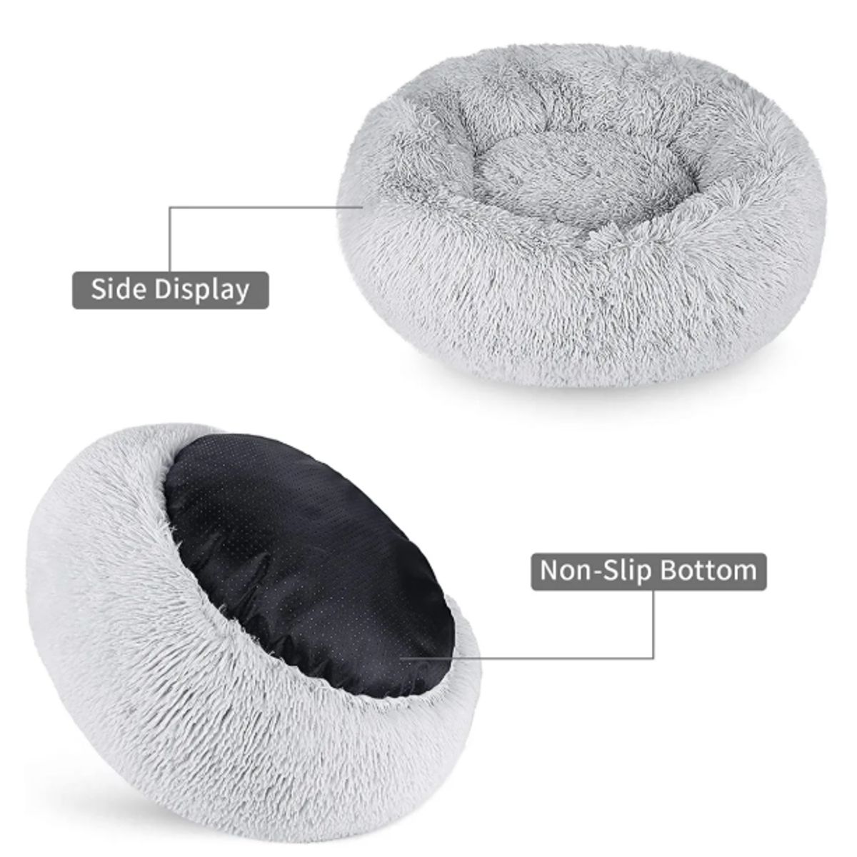 GENERICO - Cama Antiestrés Para Mascotas Gatos Perros De 70 Cm