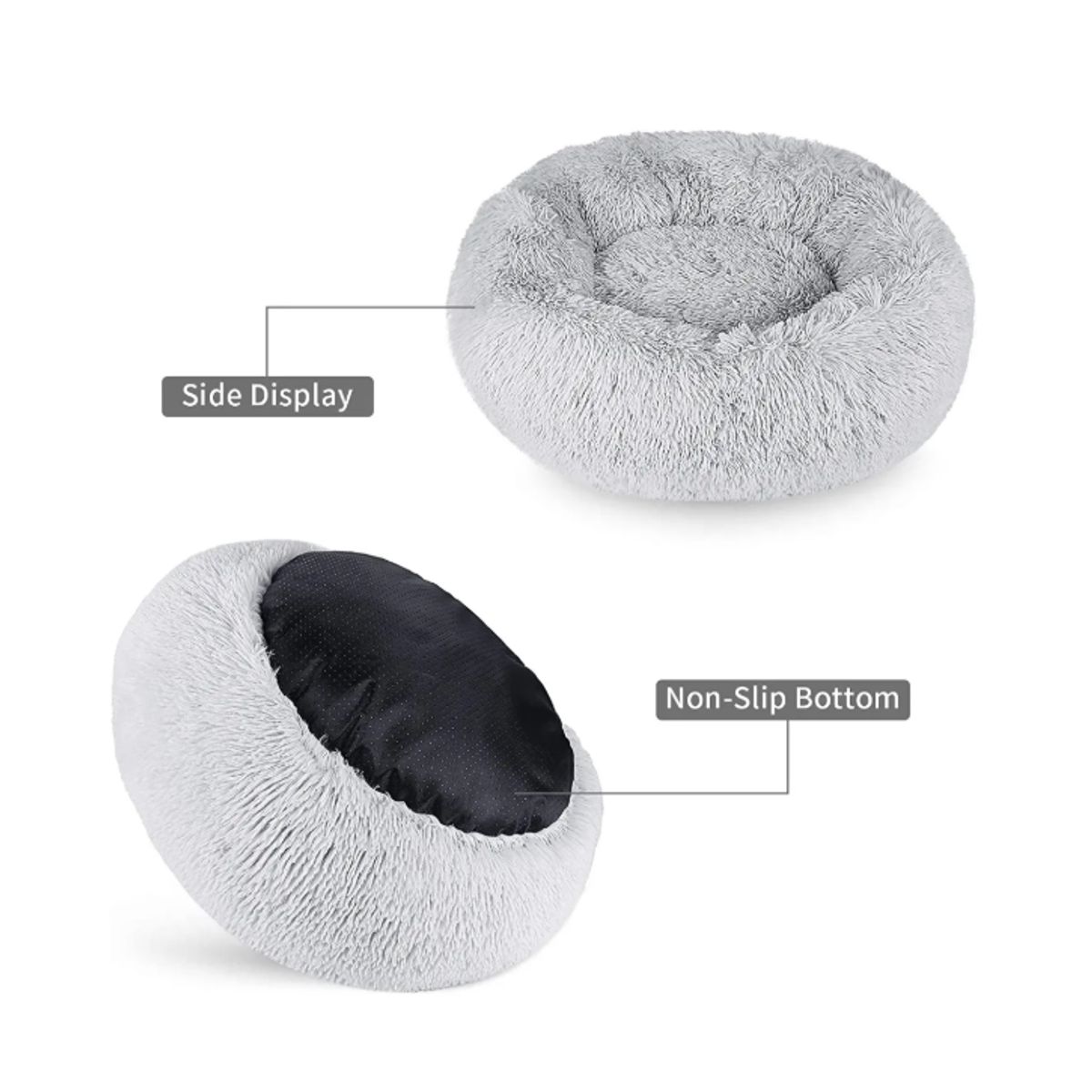 GENERICO - Cama Antiestrés Para Mascotas Gatos Perros De 70 Cm