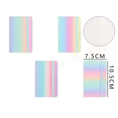 GENERICO - Libreta Degradé Multicolor A7 – 10.5×7.5 cm, 60 Hojas Colores Surtidos