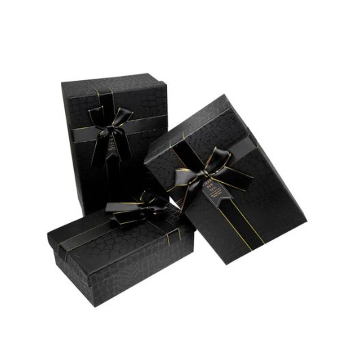 GENERICO - Caja Rectangular Triple Print Negro 1 Unidad