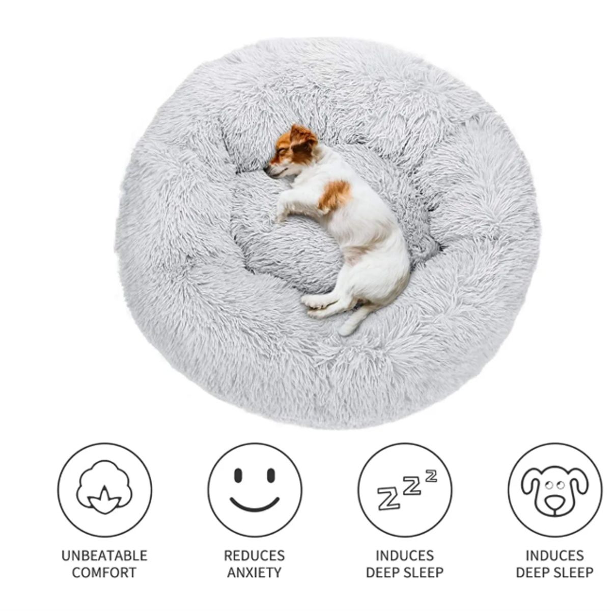 GENERICO - Cama Antiestrés Para Mascotas Gatos Perros De 70 Cm